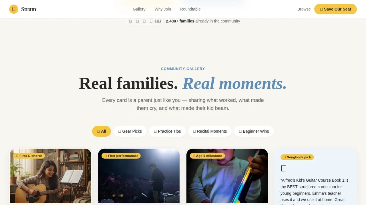 Melody — Engaging Youth Music Education Landing Page Template