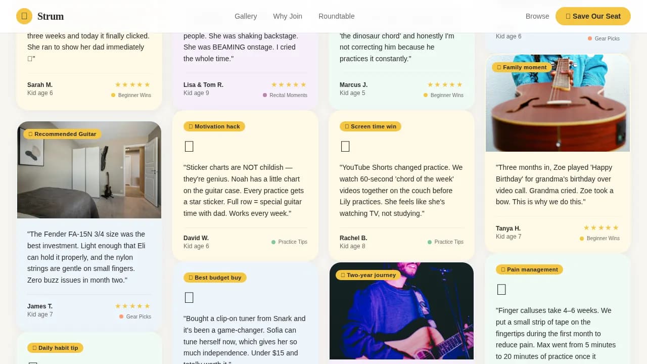 Melody — Engaging Youth Music Education Landing Page Template