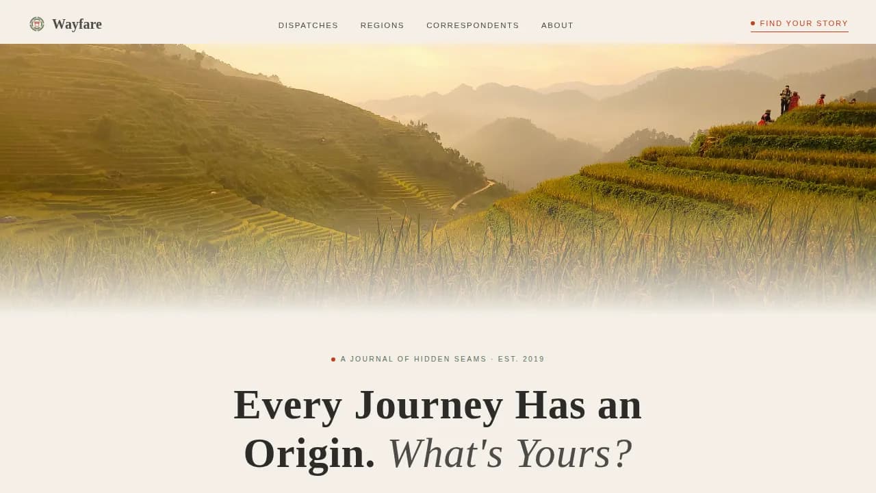 Travel Blog & Media Blog Website Template