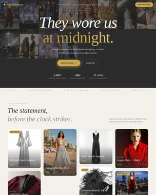 Celebrate — Exclusive Holiday Gala Landing Page Template