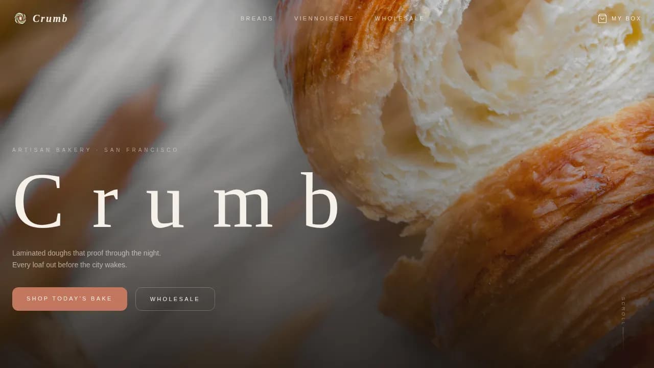 Rise — Artisan Baking Discovery Landing Page Template