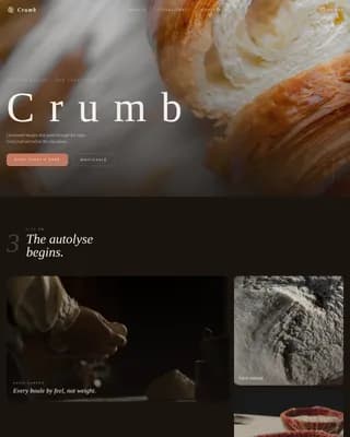 Rise — Artisan Baking Discovery Landing Page Template