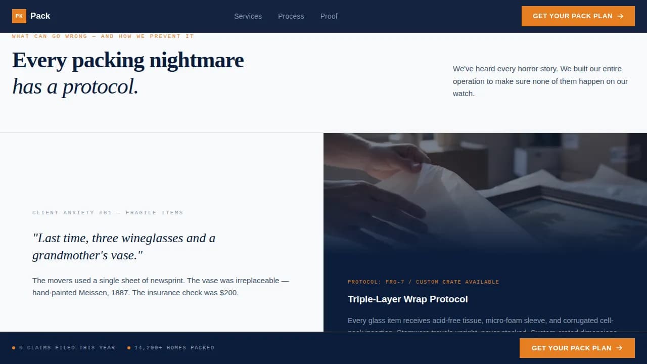 Secure — Professional Relocation Landing Page Template