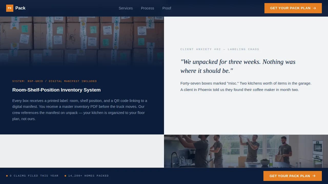 Secure — Professional Relocation Landing Page Template