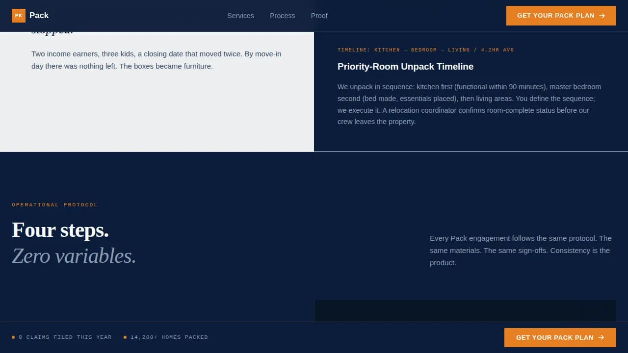 Secure — Professional Relocation Landing Page Template
