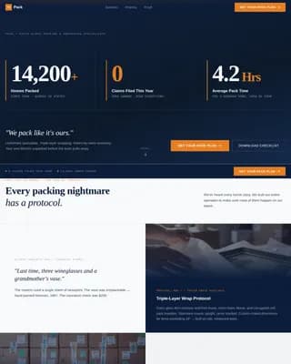 Secure — Professional Relocation Landing Page Template