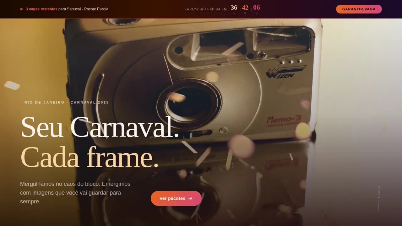 Festive — Curated Carnival Media Landing Page Template