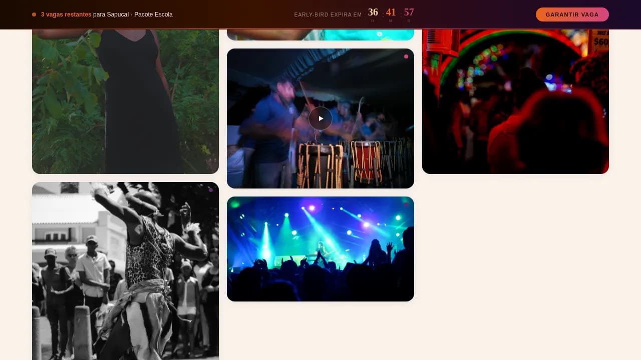 Festive — Curated Carnival Media Landing Page Template