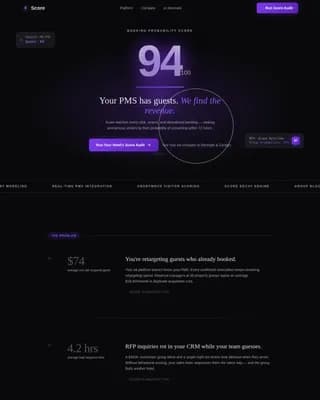 Tally — Smart Hospitality Scoring Landing Page Template