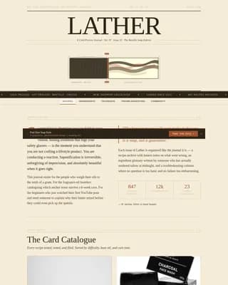 Lather — Authoritative Artisan Skincare Landing Page Template