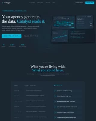Catalyst — Advanced Regulatory Intelligence Landing Page Template