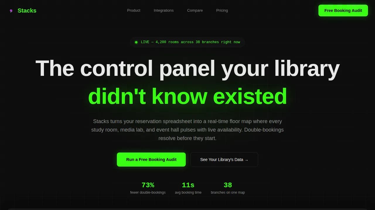 Stacks — Intelligent Collection Management Landing Page Template
