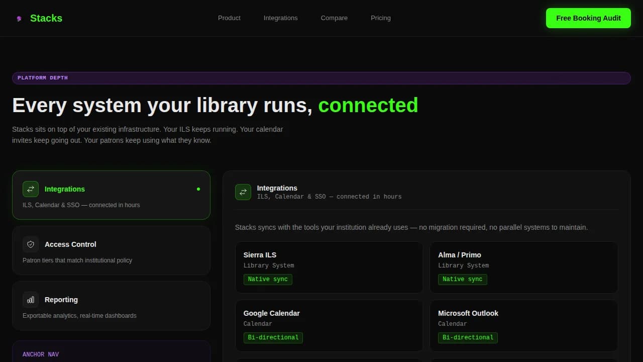 Stacks — Intelligent Collection Management Landing Page Template
