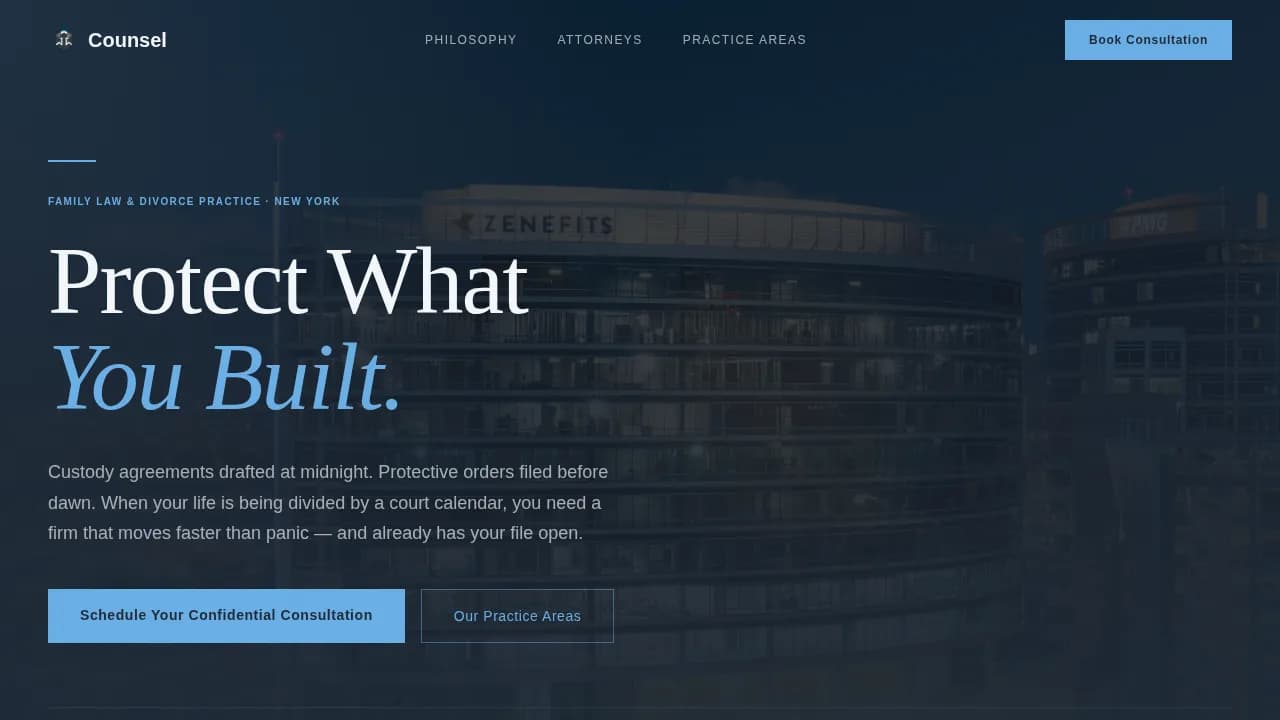 Law Firm & Attorney Booking Website Template