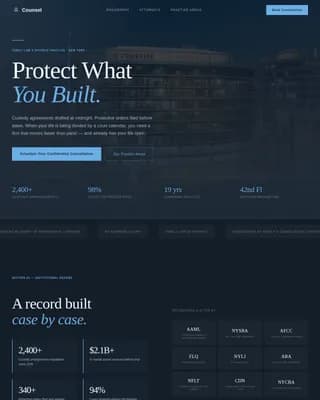 Law Firm & Attorney Booking Website Template
