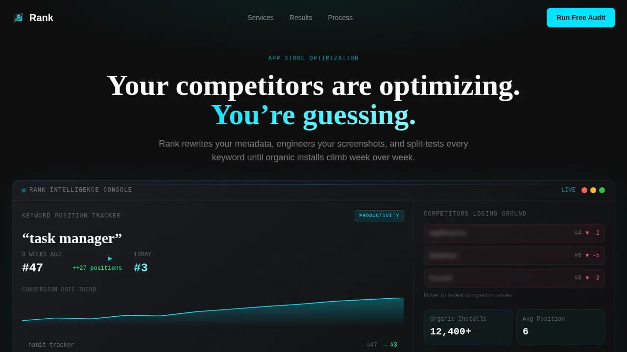 Ascend — Smart App Store Optimization Landing Page Template