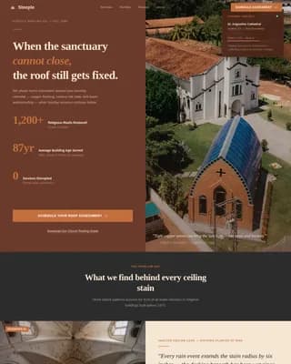 Apex — Reliable Steeple Repair Landing Page Template