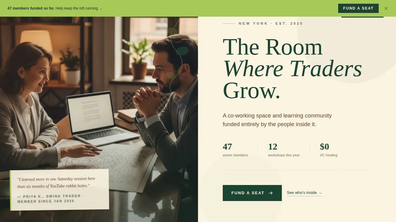Trade — Crypto Community Landing Page Template