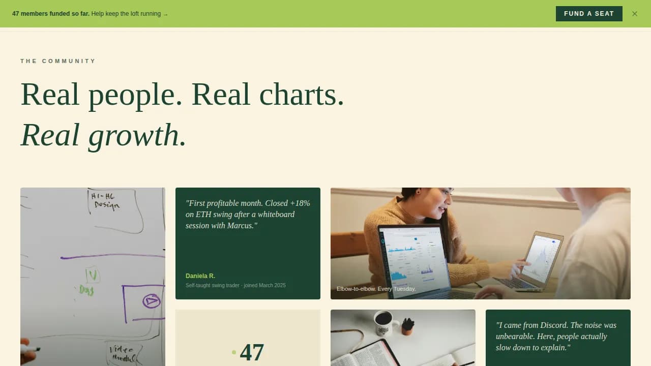 Trade — Crypto Community Landing Page Template