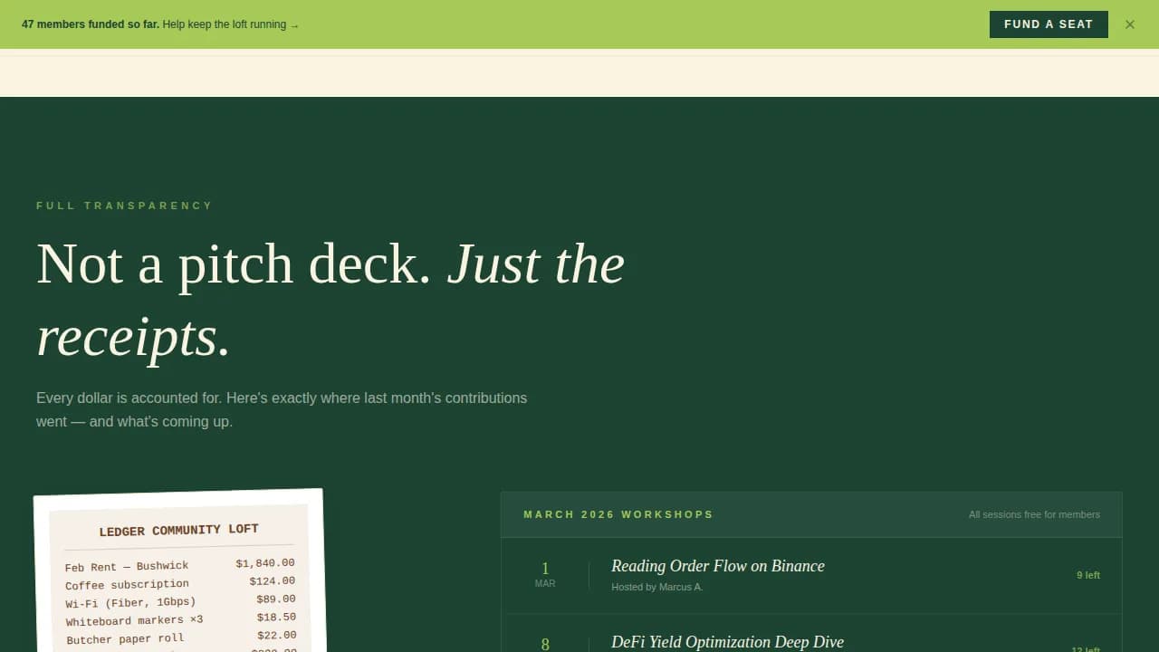 Trade — Crypto Community Landing Page Template