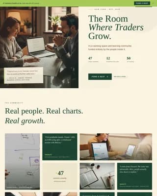 Trade — Crypto Community Landing Page Template