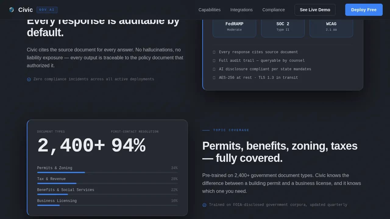 Smart — Government Chatbot Landing Page Template