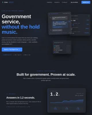 Smart — Government Chatbot Landing Page Template
