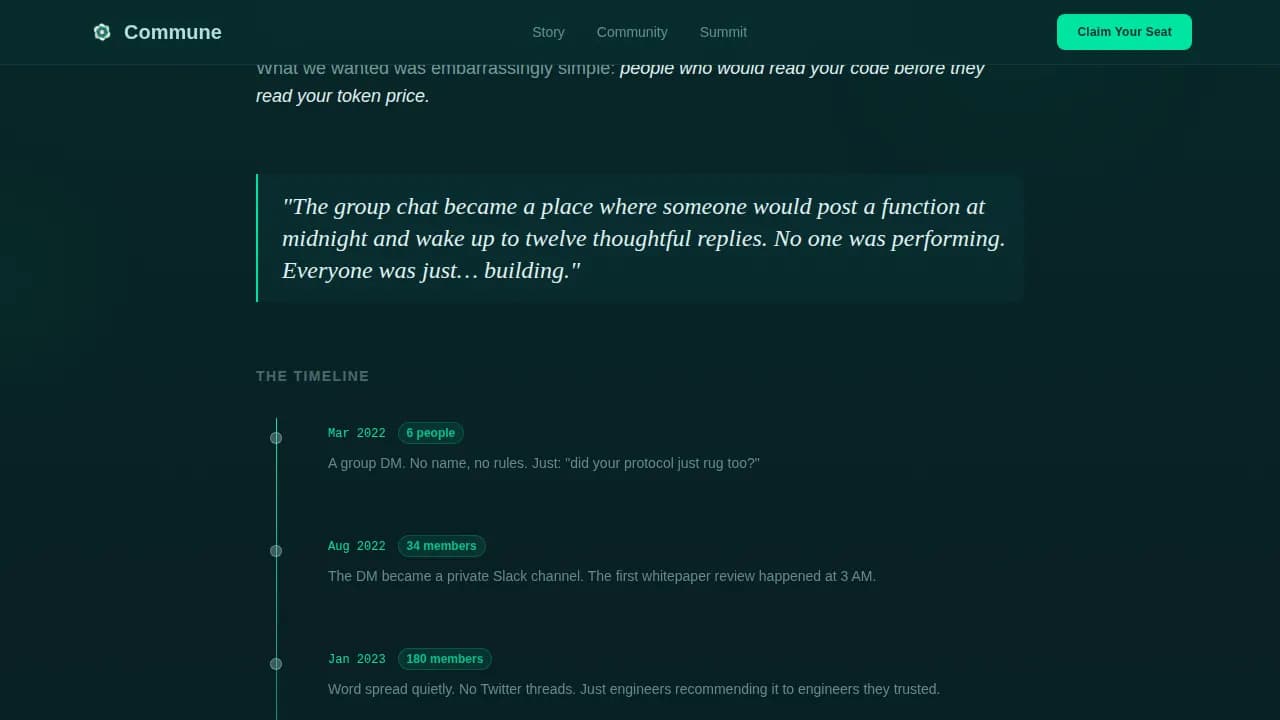 Build — Web3 Developer Landing Page Template