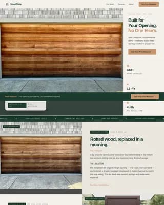 Entry — Custom Garage Door Landing Page Template