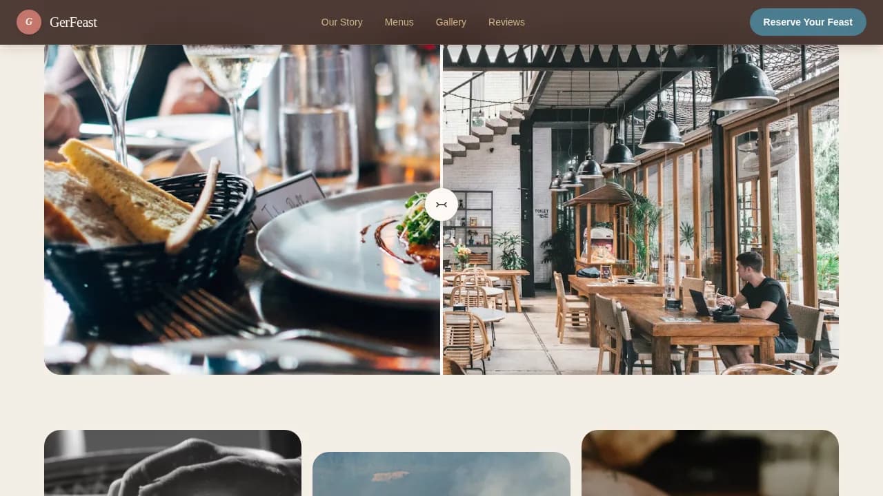 Feast — Mongolian Catering Landing Page Template