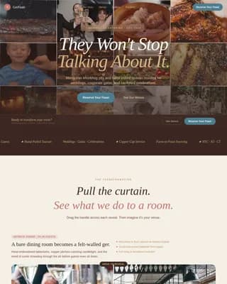 Feast — Mongolian Catering Landing Page Template