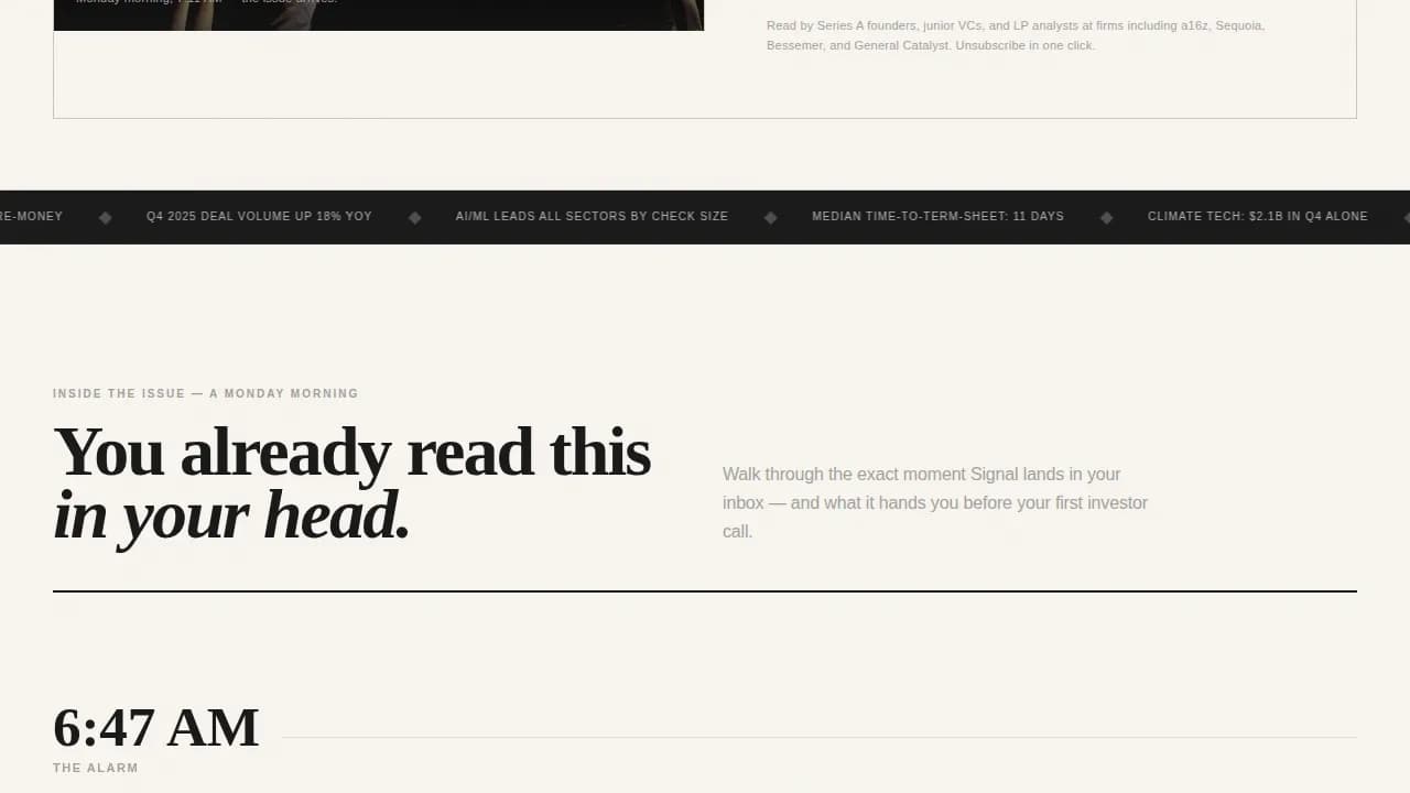 Launch — Startup Fundraising Trends Landing Page Template