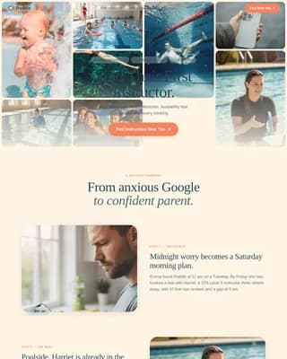 Splash — Vetted Swim Lessons Landing Page Template