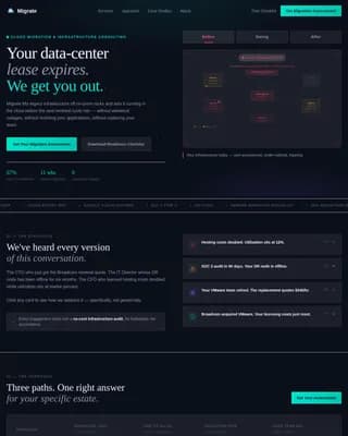 Transition — Expert Cloud Consulting Landing Page Template