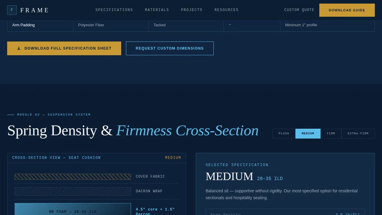 Craft — Custom Upholstery Manufacturing Landing Page Template