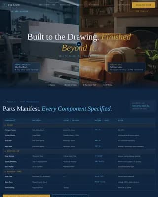 Craft — Custom Upholstery Manufacturing Landing Page Template