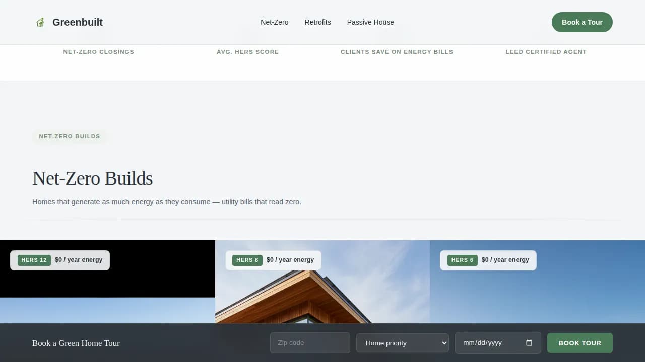 Ecoscape — Expert Sustainable Home Landing Page Template