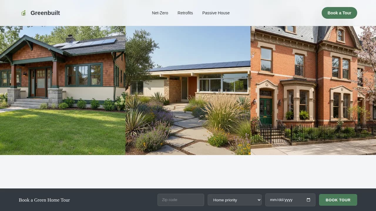 Ecoscape — Expert Sustainable Home Landing Page Template