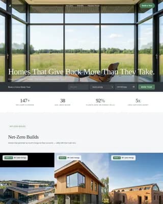 Ecoscape — Expert Sustainable Home Landing Page Template