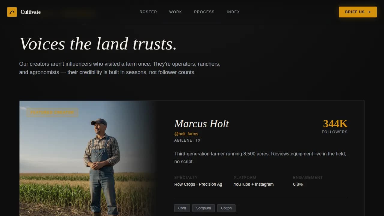 Harvest — Dynamic Agribusiness Marketing Landing Page Template