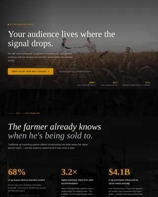 Harvest — Dynamic Agribusiness Marketing Landing Page Template