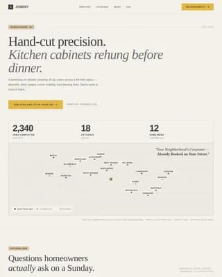 Carpenter Booking Website Template