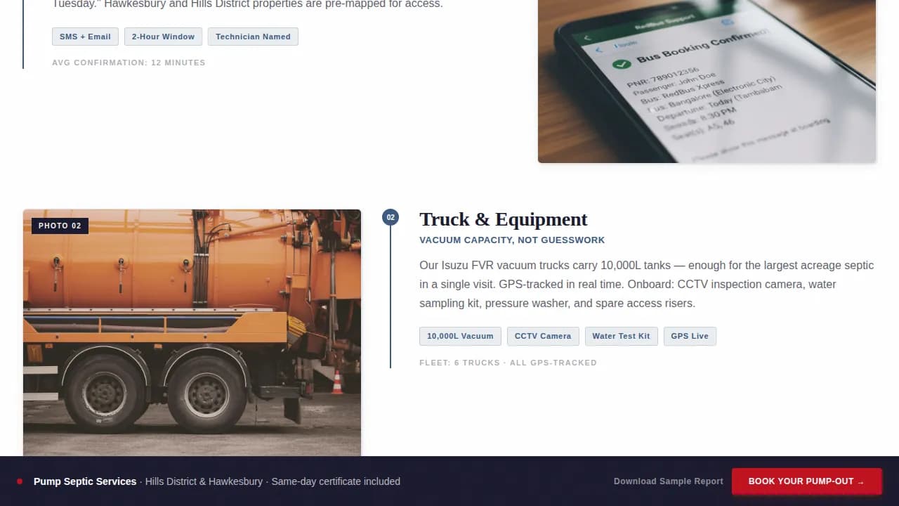 Valve — Trusted Septic Maintenance Landing Page Template