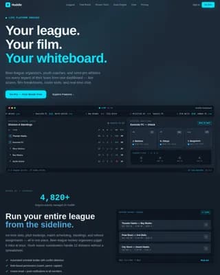 Sports Digital Presence Comparison Website Template