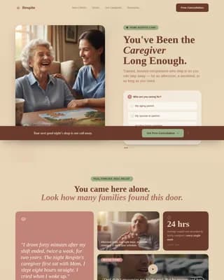 Elderly Care & Senior Living templates