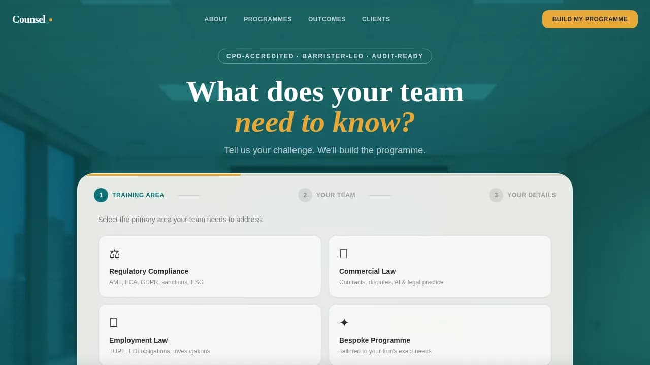 Advocate — Professional Legal Education Landing Page Template