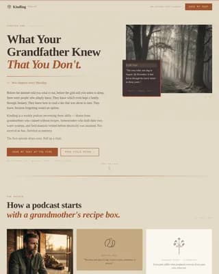 Ember — Authentic Wilderness Survival Landing Page Template