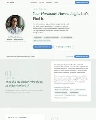 Thyroid — Expert Endocrinology Clinic Landing Page Template