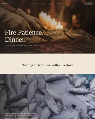 Ember — Exquisite Grill Dining Landing Page Template