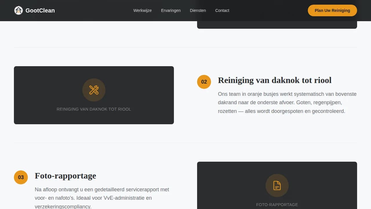 Gutter — Professional Cleaning Service Landing Page Template